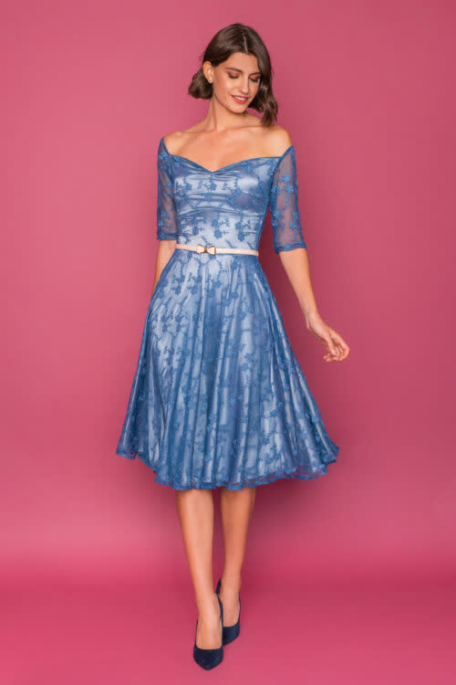 Foremata Bradina Beatrice Mint Green Lace Dress Beraman Forema Me Dantela